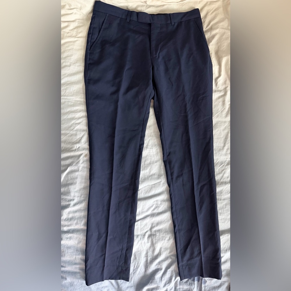 Ben Sherman Men's Navy Dress Pants - Slim Straight